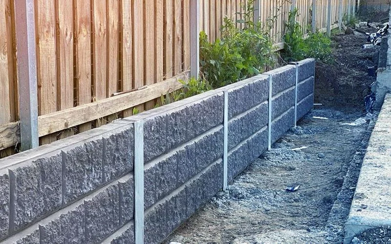 retaining wall installation nsw concrete sleeper
