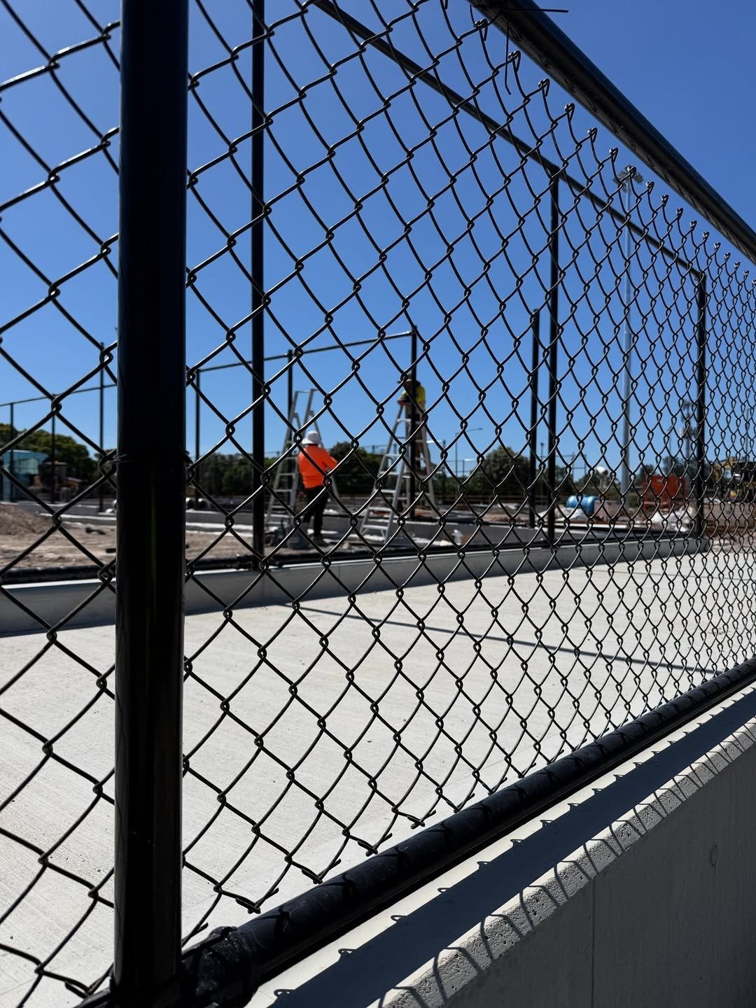 Installation of Chain Wire Fence 2.4 H in NSW - True Fence