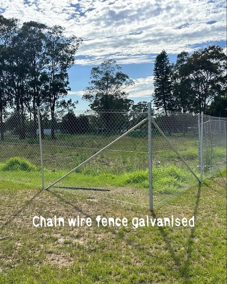 Installation of Chain Wire Fence Galvanised in NSW